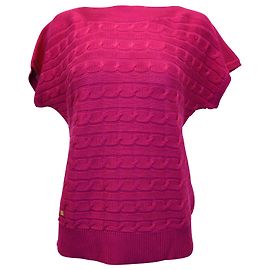Autre Marque Top Lauren Ralph Lauren lavorato a maglia in cotone rosa