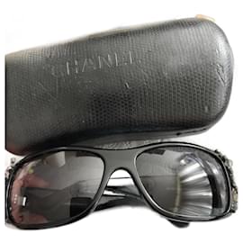 Chanel Crystal Bijou Numero 1 Occhiali da sole neri