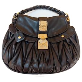 Borsa a mano Miu Miu in pelle nera