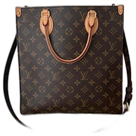 Monogramma Louis Vuitton LV Sac Plat PM Marrone