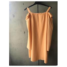 Vestido de cóctel amarillo See by Chloé