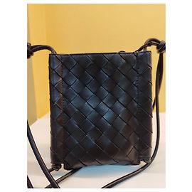 Borsa a tracolla Bottega Veneta in pelle nera