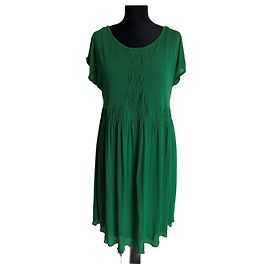 Vanessa Bruno Athe ärmelloses Kleid aus smaragdgrüner Viskose