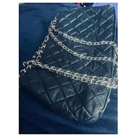 Borsa shopping Chanel Coco Channel blu scuro pelle - Autre Marque