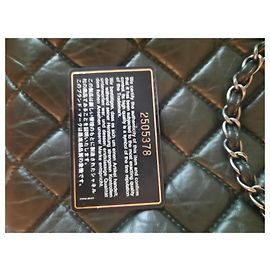 Borsa Chanel Shopper in pelle verde