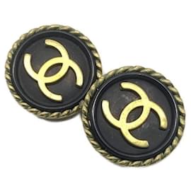 Orecchini Chanel neri e oro