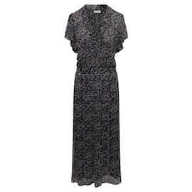 Vestido largo Zadig & Voltaire azul oscuro viscosa