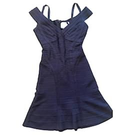 Abito Bandage Herve Leger Ontoria Blu