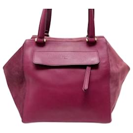 NUOVA BORSA A MANO FENDI BOXY 8BN251 BORSA A MANO IN PELLE SCAMOSCIATA BORDEAUX - Fendi
