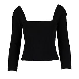 Autre Marque Colección Privée Top con broche de pedrería