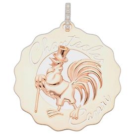 Autre Marque Pendente Chantecler in oro rosa e diamanti