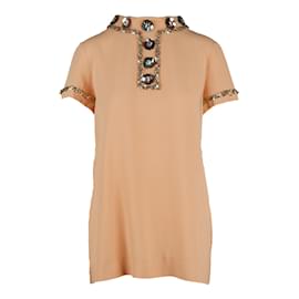 Blusa con adornos de lentejuelas de Moschino