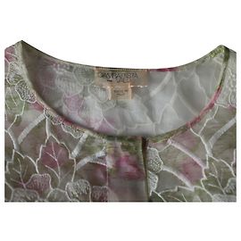 Giambattista Valli High-Low-Bluse aus Seide mit Blumendruck