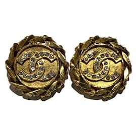 ***CHANEL Strass qui segnano orecchini rotondi a catena - Chanel