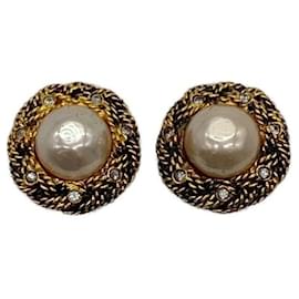 ***Pendientes de cadena de perlas CHANEL - Chanel