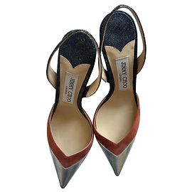 Sandalias Jimmy Choo de denim azul marino