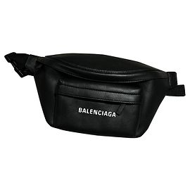 Palm Angels Gürteltasche aus schwarzem Leder