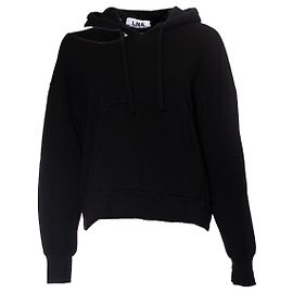 Autre Marque LNA, sudadera con capucha con hombro abierto