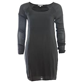 Autre Marque James Perse, Dunkelgrau/grünes Kleid in Größe 0/XS.