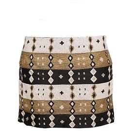 Autre Marque Jazmín Di Milo, De color negro/Blanquecino/Falda dorada con cuentas étnicas en talla UE.40/l.