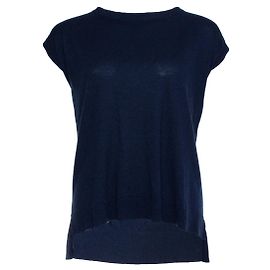 Autre Marque Diane von Furstenberg, Top azul con lazo