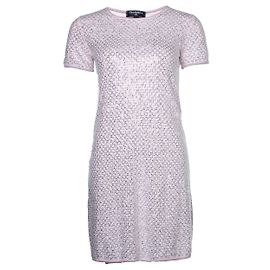 Chanel, vestido rosa con pedrería