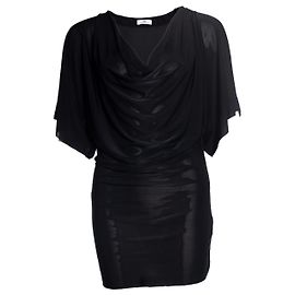 Autre Marque Dia Birger et Mikkelsen, Vestido preto com mangas abertas