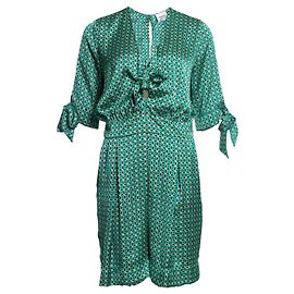 Autre Marque Annarita N., Mono corto con multiestampado verde