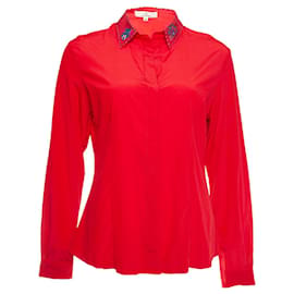 Autre Marque Charlotte Sparre, blusa roja con parte superior