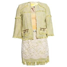 Elisabetta Franchi, Traje boucle color lima