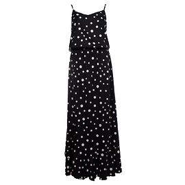 Autre Marque Il vestito, maxi abito con stampa a pois