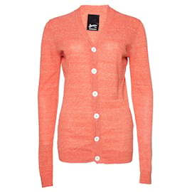 Denham, Cárdigan naranja con botones blancos. - Autre Marque