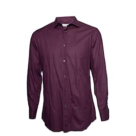 YVES SAINT LAURENT, chemise à carreaux rouge vin - Yves Saint Laurent