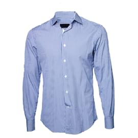 LANVIN, Blusa a quadri in blu e bianco - Lanvin