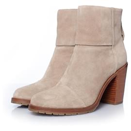 RAG Y HUESO, Botas Waxy en ante beige. - Rag & Bone