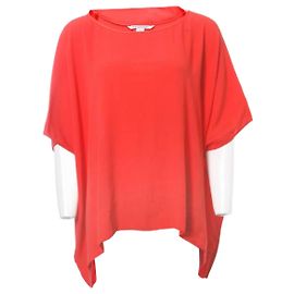 Autre Marque Diane von Furstenberg, übergroßes orangefarbenes Oberteil.