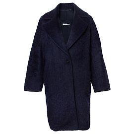 Autre Marque Max Mara, Woll-Alpaka-Mantel in Blau
