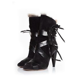 Isabel Marant, Neta rabbit fur ankle booties