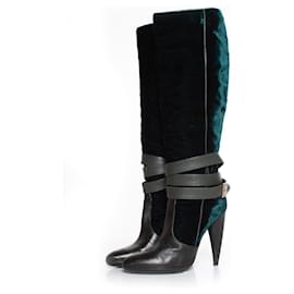 VERSACE, botas con correa de terciopelo - Versace
