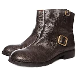 Marc by Marc Jacobs MARC por MARC JACOBS, botas biker de cuero color bronce.