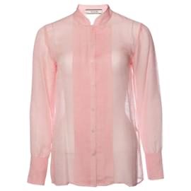 Autre Marque Tomás Rosa, Blusa rosa semitransparente.
