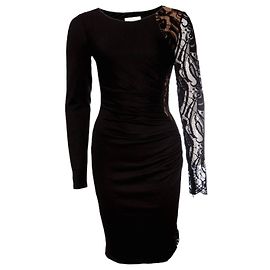 Emilio Pucci Emílio Pucci, Schwarzes Kleid mit Spitzendetails