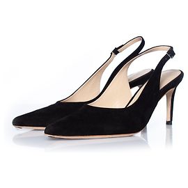 Autre Marque Feraggio, tacco slingback in camoscio nero