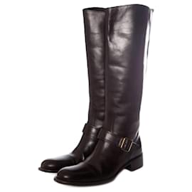 Sartore, Reitstiefel aus schwarzem Leder.
