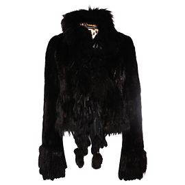 Roberto Cavalli, abrigo de piel de visón negro
