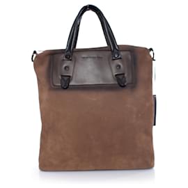 Diesel Nero Oro, borsa in camoscio marrone con tracolla. - Autre Marque