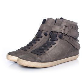 Autre Marque Canile e Schmenger, scarpe da ginnastica alte con effetto vintage.