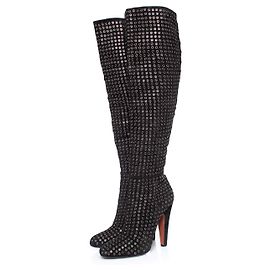 Alaïa, Botas sobre la rodilla de ante negro