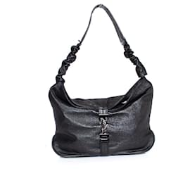 Maison Du Posh, Tasche aus geknittertem Leder mit Metallic-Look - Autre Marque