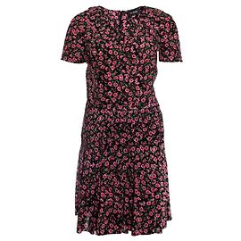 The Kooples DIE KOOPLES, schwarzes Kleid mit Blumendruck